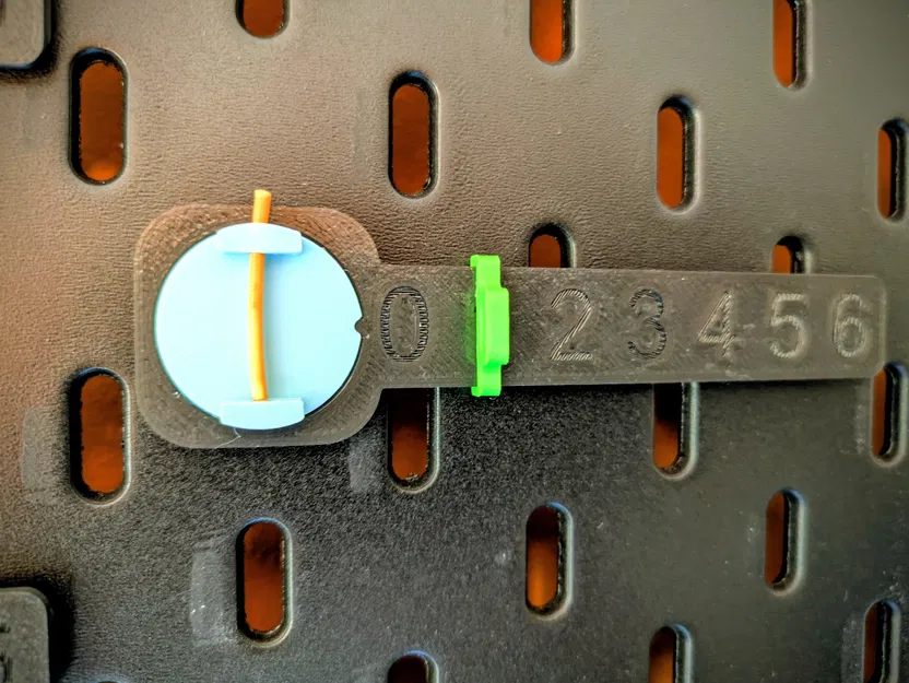 Bộ chỉ báo số lượng sợi in 3D mô-đun cho IKEA SKÅDIS hoặc gắn tự do - Image 4