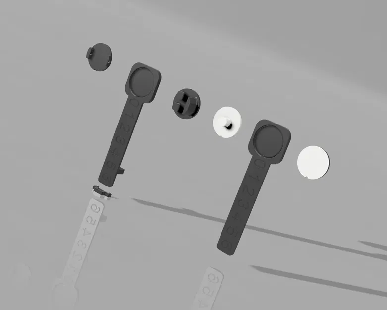 Bộ chỉ báo số lượng sợi in 3D mô-đun cho IKEA SKÅDIS hoặc gắn tự do - Image 5