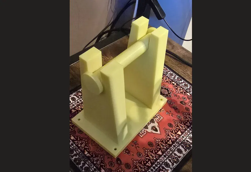 Giá đỡ cuộn nhựa Heavy Duty đơn giản với lỗ bắt vít - Image 2