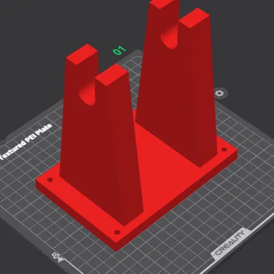 Giá đỡ cuộn nhựa Heavy Duty đơn giản với lỗ bắt vít