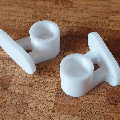 Bát Đỡ Góc Chữ L Treo Khăn (Cho Ống PVC 20mm & 1/2 inch - 2 Phiên Bản)