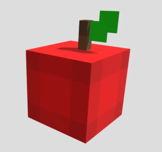 Mô hình quả táo Minecraft 3D cực chất cho người hâm mộ - Image 1