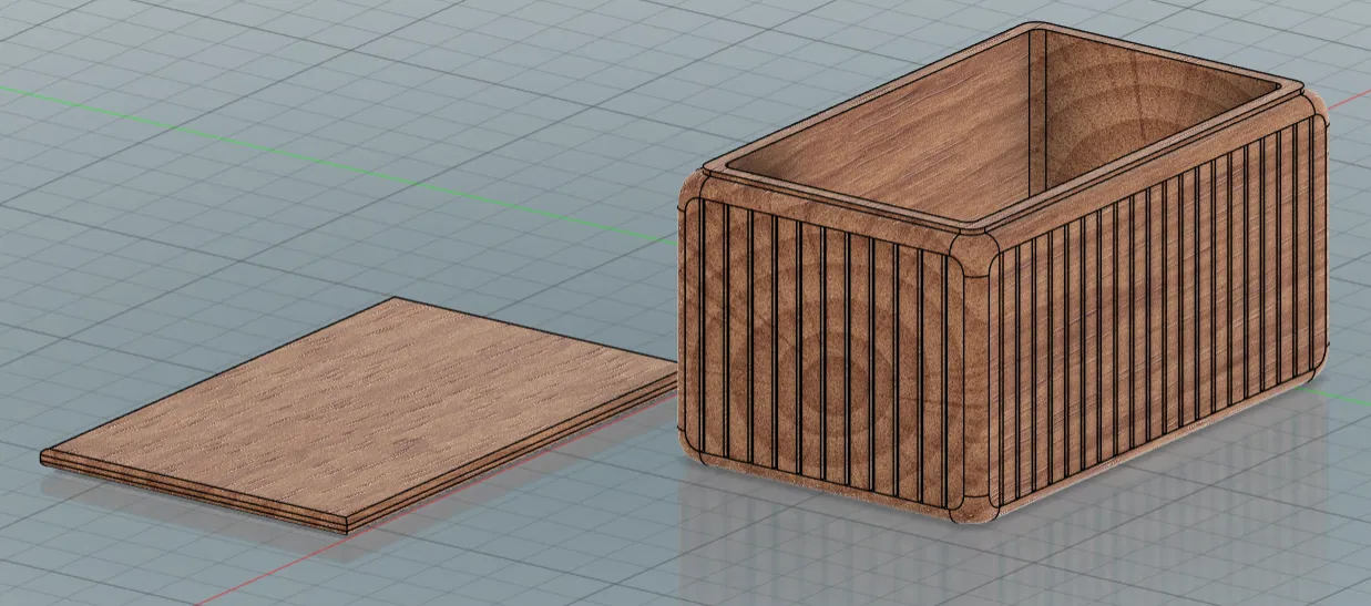 Hộp lưu trữ hiện đại Modern Storage Box v2.0 in 3D trang trí - Image 1