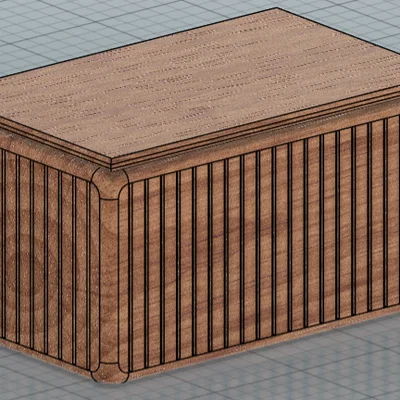 Hộp lưu trữ hiện đại Modern Storage Box v2.0 in 3D trang trí