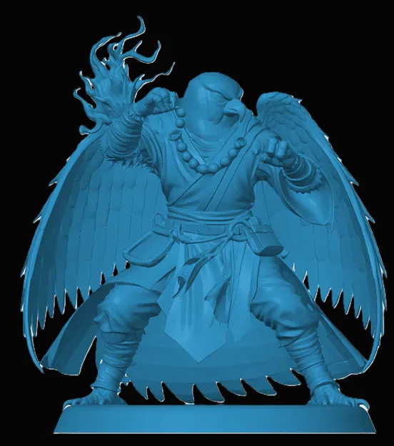 Mô hình Aarakocra Monk (Tu sĩ Chim Ưng) in 3D cho RPG - Image 1