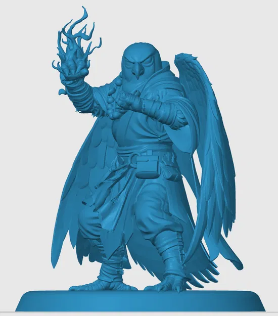 Mô hình Aarakocra Monk (Tu sĩ Chim Ưng) in 3D cho RPG - Image 3
