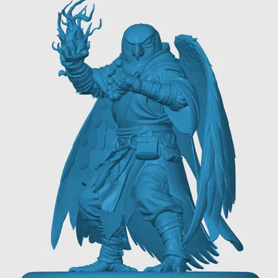 Mô hình Aarakocra Monk (Tu sĩ Chim Ưng) in 3D cho RPG