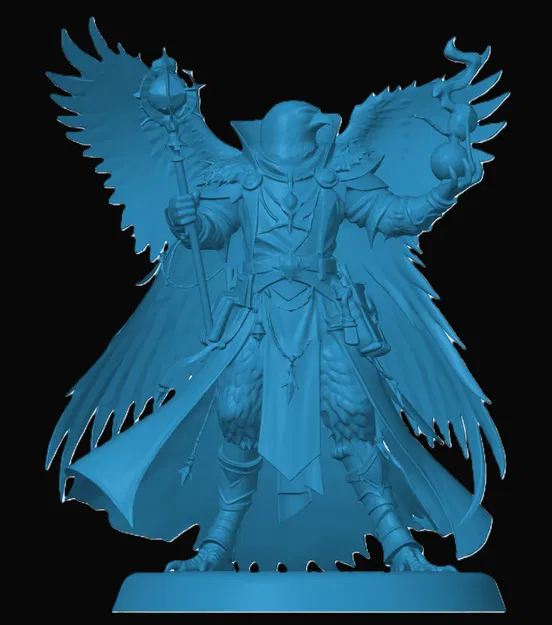 Mô hình Aarakocra Warlock in 3D chi tiết cho game D&D - Image 1