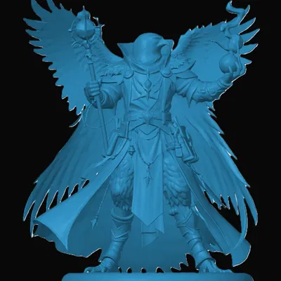 Mô hình Aarakocra Warlock in 3D chi tiết cho game D&D
