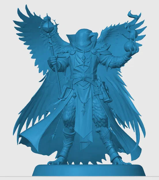 Mô hình Aarakocra Warlock in 3D chi tiết cho game D&D - Image 2