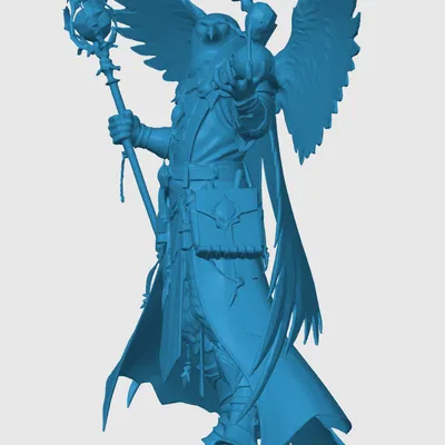 Mô hình Aarakocra Warlock in 3D chi tiết cho game D&D