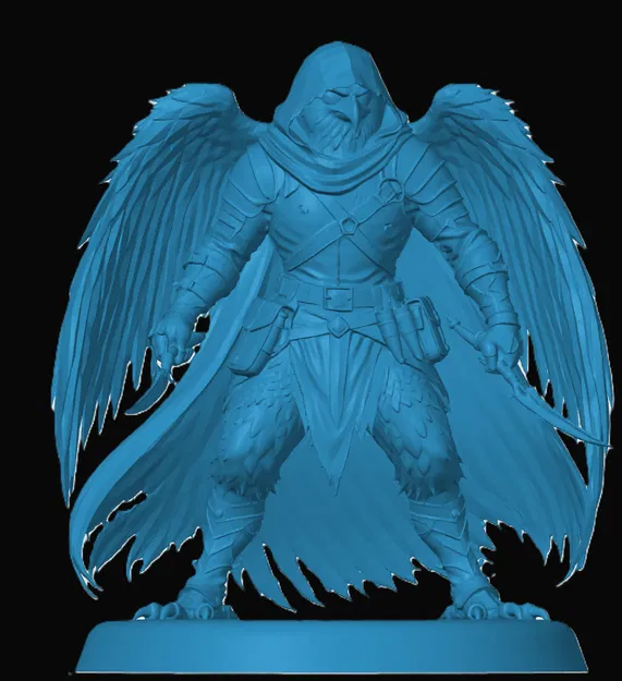 Mô hình 3D Aarakocra Rogue cho game nhập vai D&D - Image 1