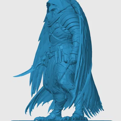 Mô hình 3D Aarakocra Rogue cho game nhập vai D&D