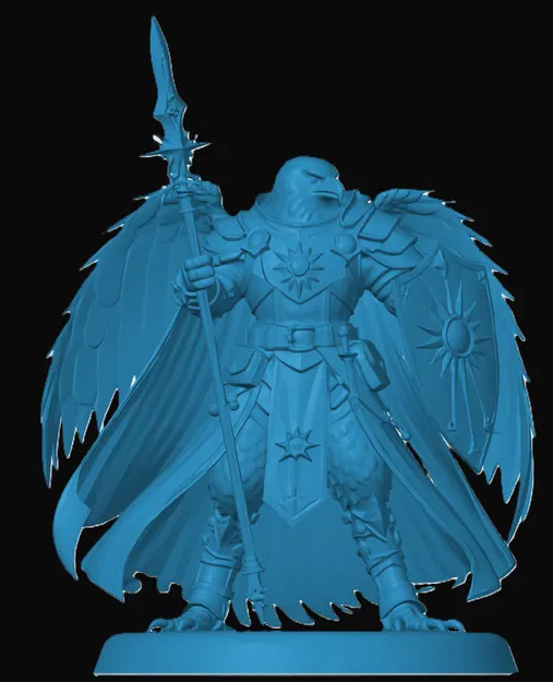 Mô hình 3D Aarakocra Paladin ấn tượng cho game RPG - Image 1
