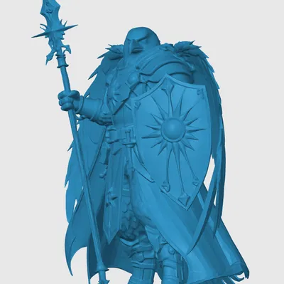 Mô hình 3D Aarakocra Paladin ấn tượng cho game RPG