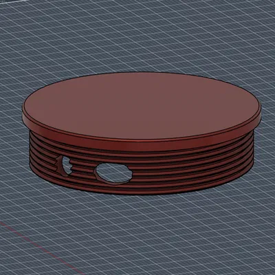 Hộp Đựng Thuốc Lá Sợi (Schnupftabak Dose) Có Nắp Xoay Thông Minh