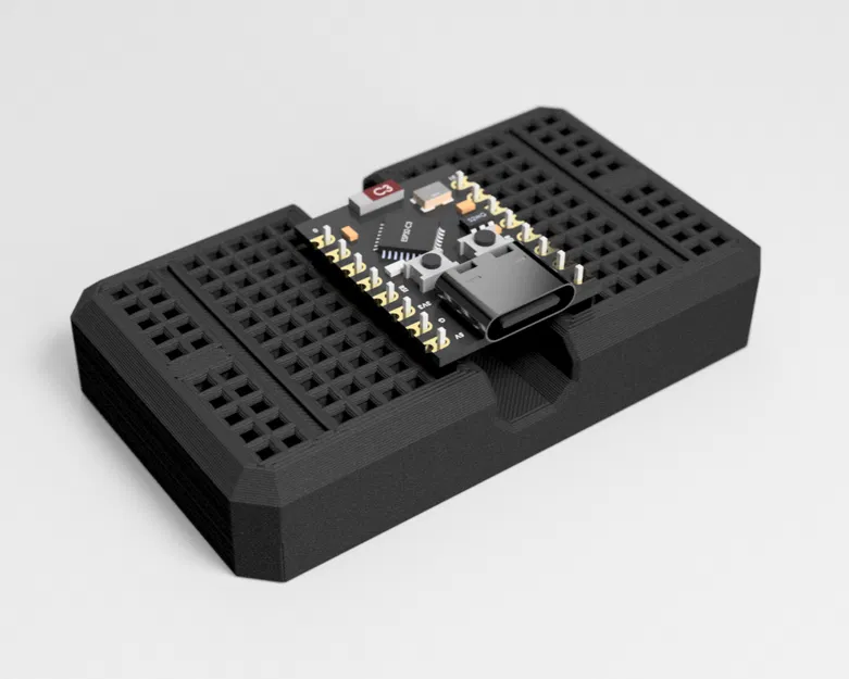 Đế Cắm (Breadboard) Cho ESP32-C3 SuperMini (File STEP) - Image 1
