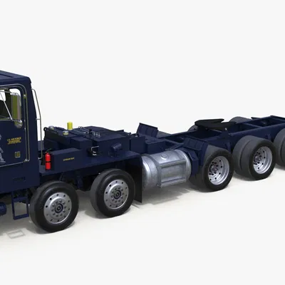 Mô hình 3D xe đầu kéo Peterbilt Heavy Hauler chi tiết