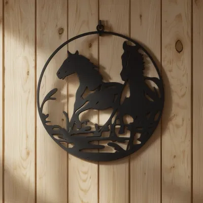 Running Horses – Tranh treo tường in 3D đầy nghệ thuật