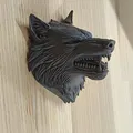 Mô hình đầu sói trang trí treo tường 3D độc đáo - Thumbnail 2
