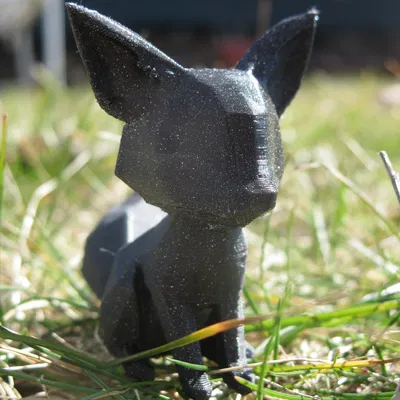 Mô hình chú cáo Low Poly đáng yêu - Tệp STL chất lượng