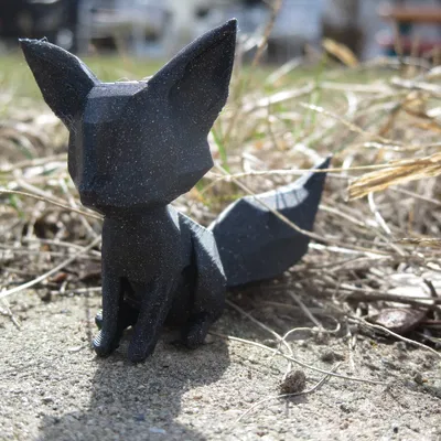 Mô hình chú cáo Low Poly đáng yêu - Tệp STL chất lượng