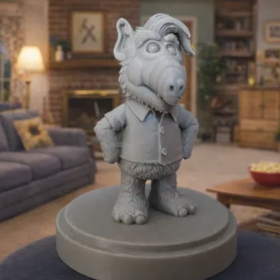 Mô hình 3D nhân vật ALF - Người ngoài hành tinh cổ điển cực chi tiết