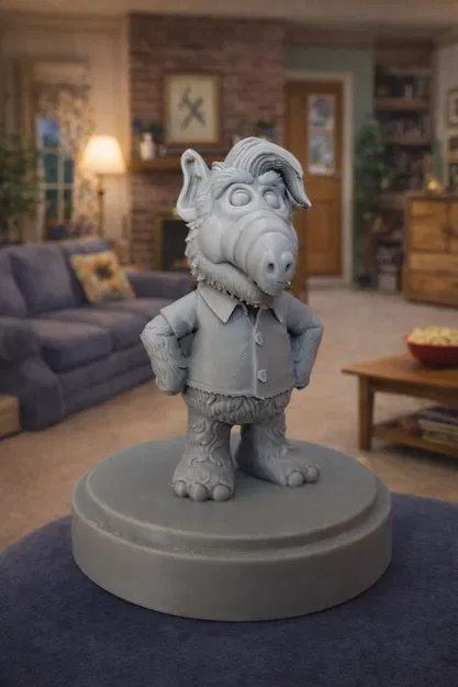 Mô hình 3D nhân vật ALF - Người ngoài hành tinh cổ điển cực chi tiết - Image 2