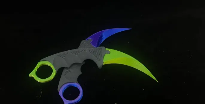 Mô hình dao Karambit (Claw Knife) in 3D đẹp mắt, dễ lắp ráp - Image 2