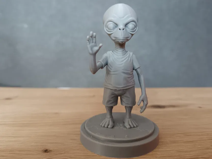 Mô hình 3D Alien: Nhân vật người ngoài hành tinh thân thiện - Image 3