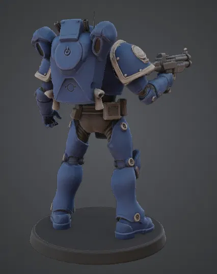 Mô hình Chiến binh Hạng nặng Sci-Fi (Miniature Sci-Fi Heavy Soldier 03) - Image 2