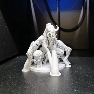 Mô hình Nữ Chiến Binh Đeo Mặt Nạ Oni – Tượng Fantasy RPG (File STL)