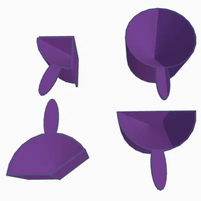 Bộ cốc đong thông minh (Intuitive Measuring Cups) in 3D