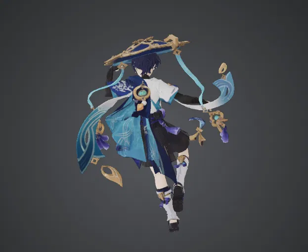 Mô hình 3D Wanderer Scaramouche từ Genshin Impact để in 3D - Image 2