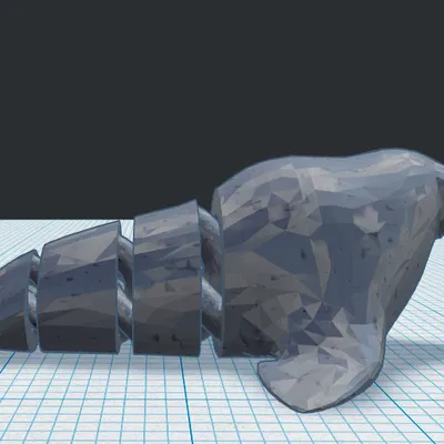 Mô hình hải mã linh hoạt (Flexi Walrus) in 3D độc đáo