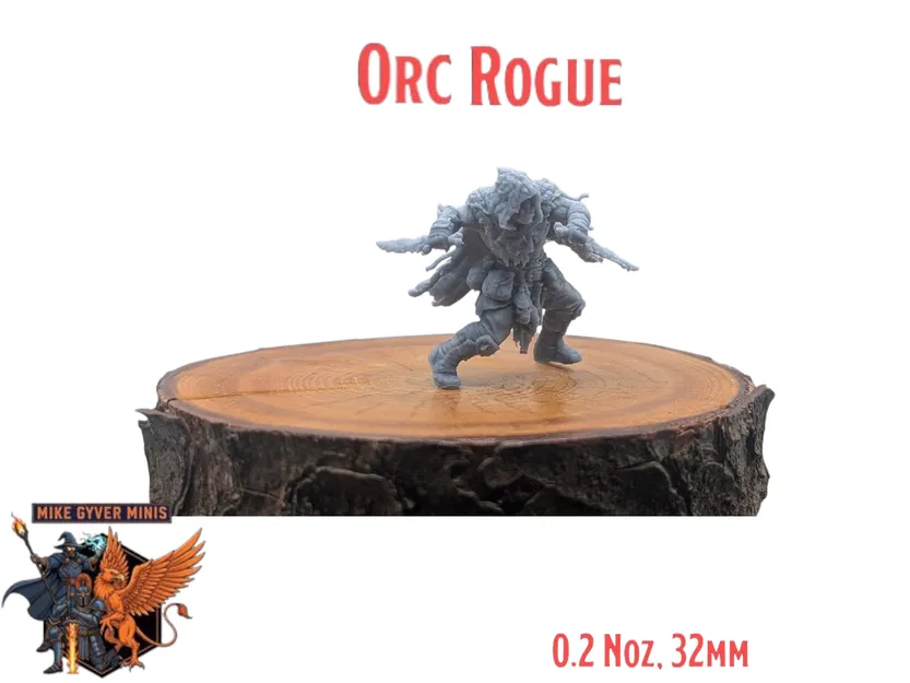 Orc Rogue - Mô hình thu nhỏ MGM sẵn sàng in - Image 1