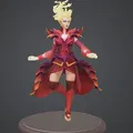 Mô hình 3D Lina Arcana Dota 2 - Hướng dẫn in chi tiết - Thumbnail 1
