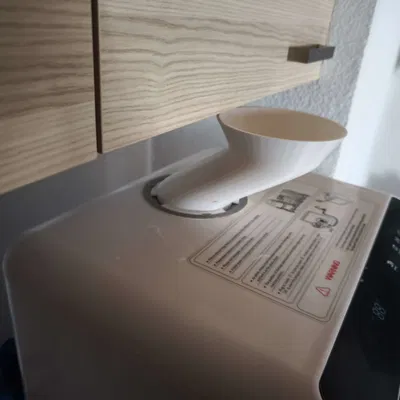 Phễu châm nước lệch cho máy rửa bát mini Hermitlux tiện lợi