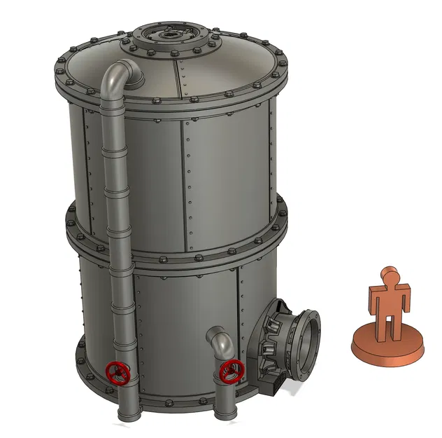 Mô hình tháp chứa (Silo) địa hình cho Wargaming và Warhammer 40k - Image 1