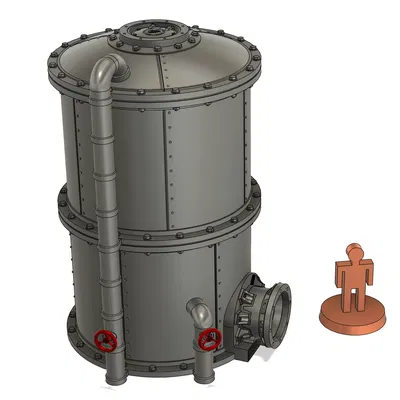 Mô hình tháp chứa (Silo) địa hình cho Wargaming và Warhammer 40k