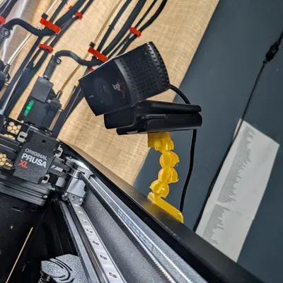 Ngàm gắn Webcam lên ray máy in Prusa XL (Khớp cầu Ball & Socket)