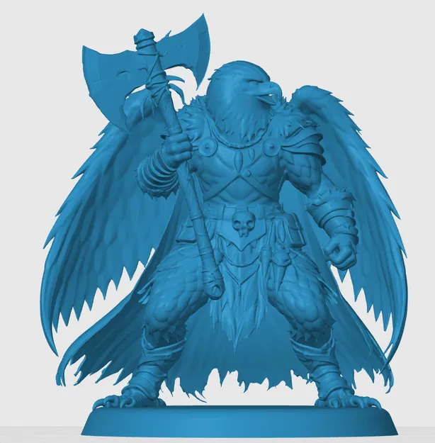 Mô hình Aarakocra Barbarian 3D cho D&D và Tabletop RPG - Image 2