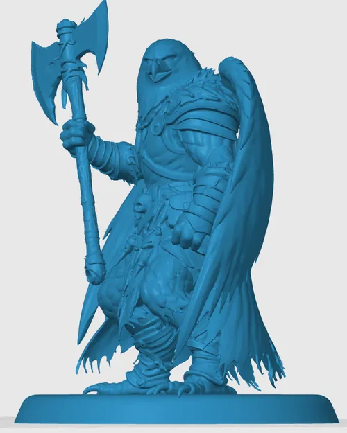 Mô hình Aarakocra Barbarian 3D cho D&D và Tabletop RPG - Image 3