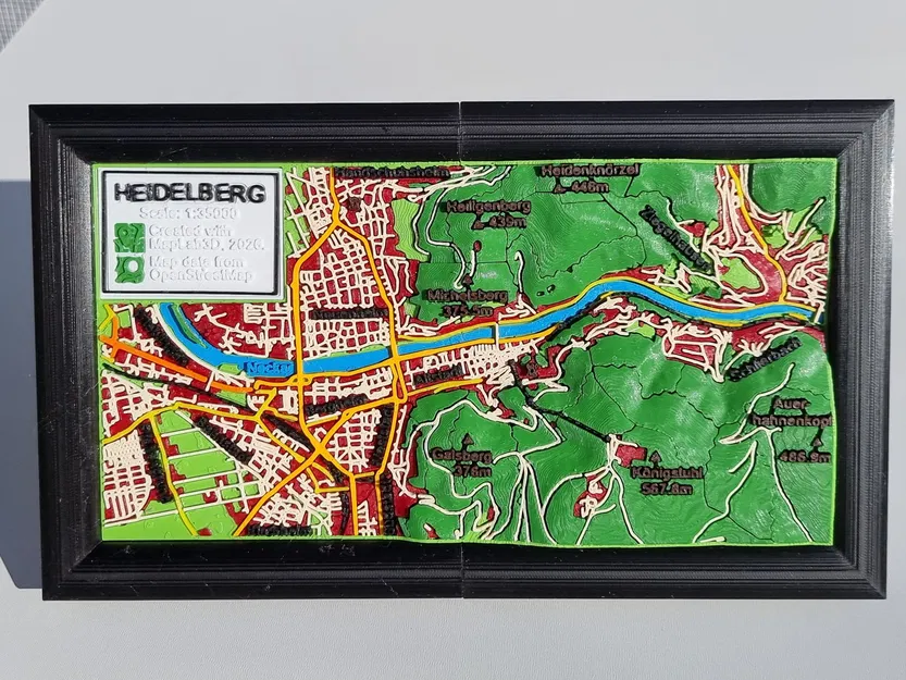 Bản đồ địa hình thành phố Heidelberg - Image 3