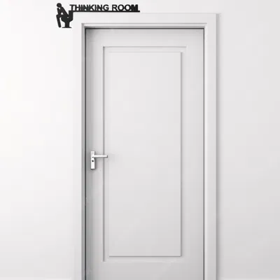 Thinking Room – Biển treo tường hướng trái