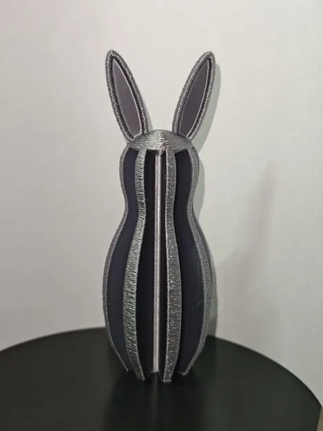 Mô hình thỏ tối giản (Modern Slotted Bunny) – Tác phẩm điêu khắc trang trí hiện đại - Image 2