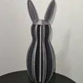 Mô hình thỏ tối giản (Modern Slotted Bunny) – Tác phẩm điêu khắc trang trí hiện đại - Thumbnail 2