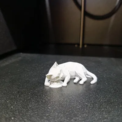 Mô hình Mèo Low-Poly (Low-Poly Cat)