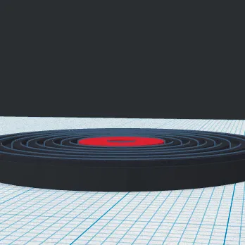 Mặt dây chuyền hình đĩa nhạc độc đáo - Mẫu in 3D cá tính cho tín đồ âm nhạc