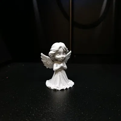 Tượng nhỏ Thiên thần Cầu nguyện đáng yêu - Mô hình 3D